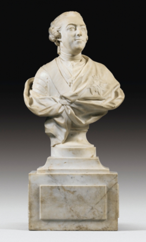Marble Bust of Louis XV by Jean-Baptiste II Lemoyne